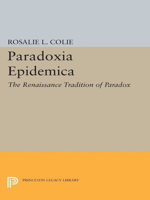 cover image of Paradoxia Epidemica
